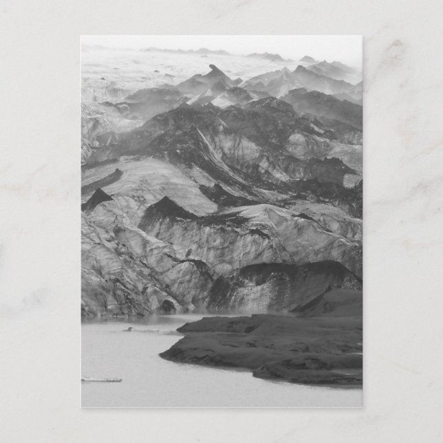 Gelo Solheimajokull Islândia Cartão Postal (Frente)