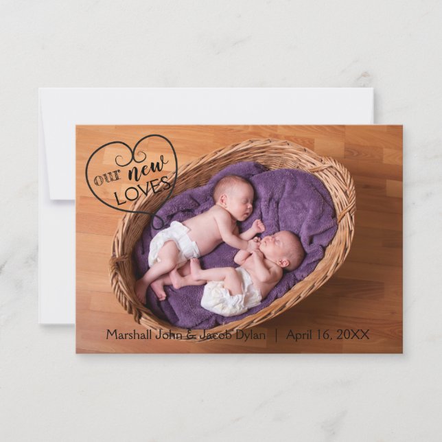 Geme Nossos Novos Amores - Anúncio de Nascimento 3 (Frente)