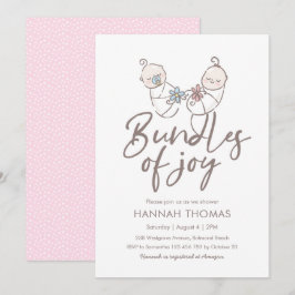 Gêmeos, Chá de fraldas de convite