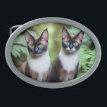 Gêmeos de Gatos Siameses, Belt Buckle<br><div class="desc">Fotos: gêmeos Gatos Siameses</div>