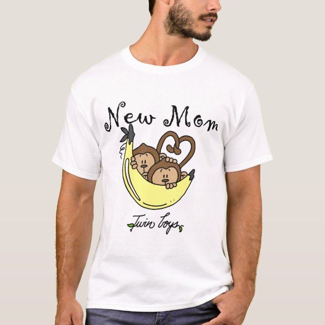 Gêmeos Novos Camisetas e presentes da mãe (Frente)