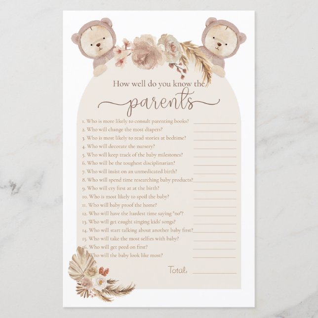 Gêmeos ursos de pelúcia que conhecem o jogo de Chá (Frente)