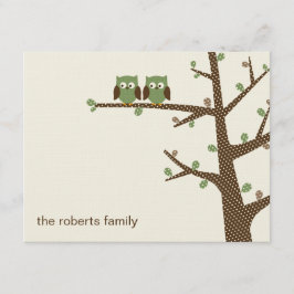 Gemidos De Coruja Dotty Obrigado Cartões Convite