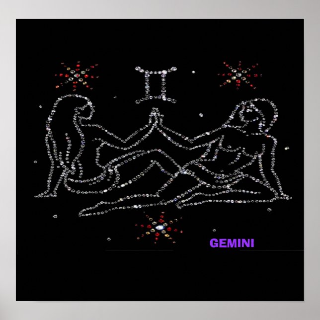 Gemini Astrology Poster (Frente)