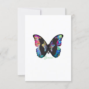 GEMINI - Borboleta e Gêmeos - Cartões de agradec
