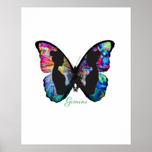 GEMINI - BOTTERFLY &TWINS POSTER