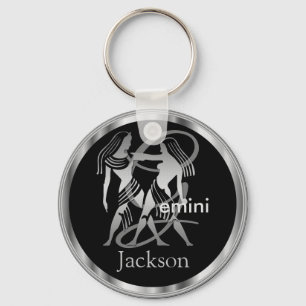 Gemini ♊ gêmeos - Chaveiro de Sinal Zodiac