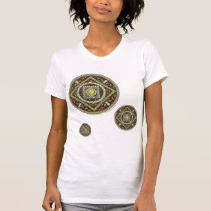 Gemini Mandala Camisa Leve Feminina