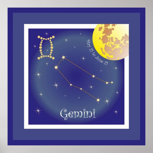 Gemini Poster de 21 de maio a 21 de junho (Frente)
