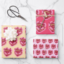 Gemini Zodiac Coquette Heart Cake