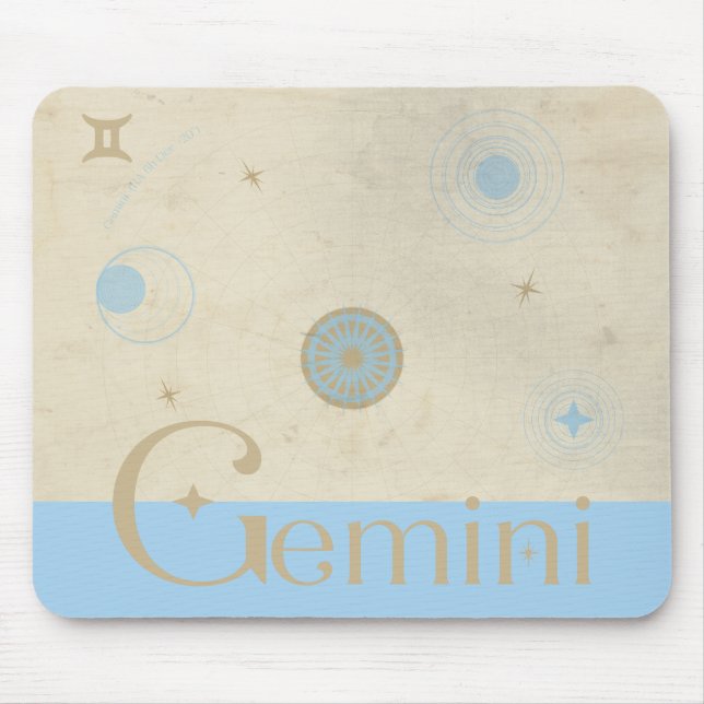 Gemini Zodiac Mousepad (Frente)