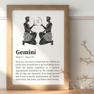 Gemini Zodiac - poster
