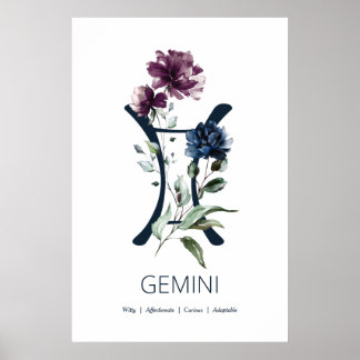 Gemini Zodiac - Sinal Poster