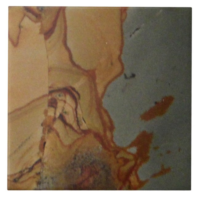 Gemstone de Rock de Imagem Natural Única (Frente)