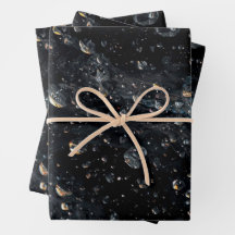 Gemstone Galáctico Droplets em uma Canvas cósmica