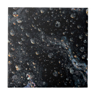 Gemstone Galáctico Droplets em uma Canvas cósmica