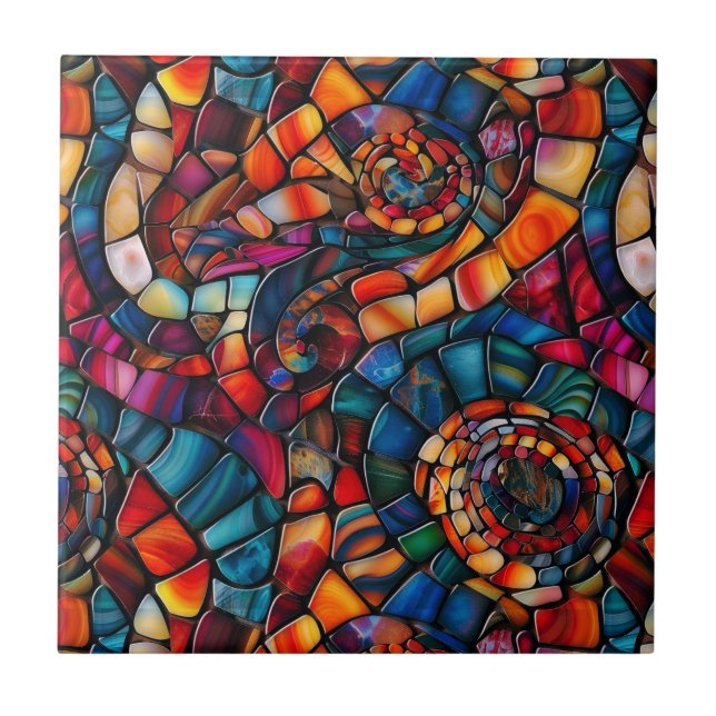 Gemstone Mosaico - Azulejo Cerâmico (Frente)