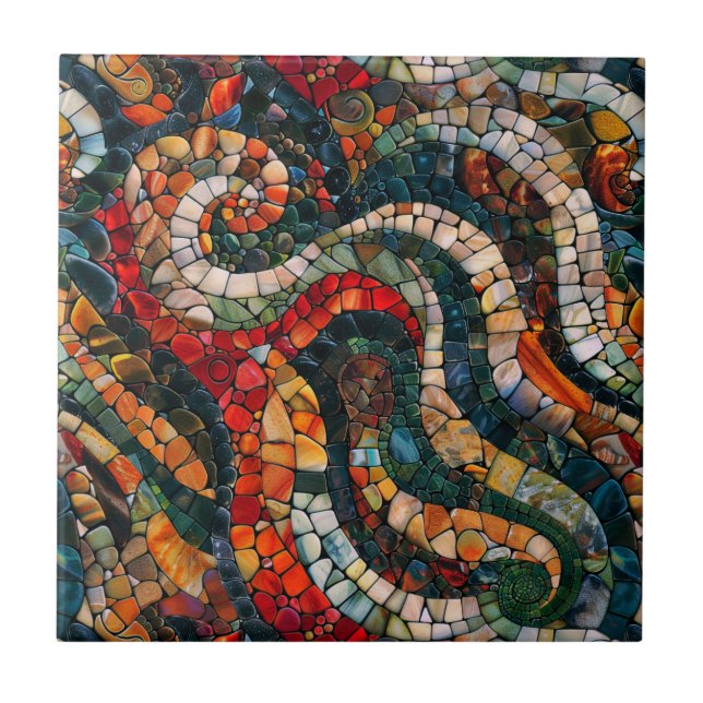 Gemstone Mosaico - Azulejo Cerâmico (Frente)
