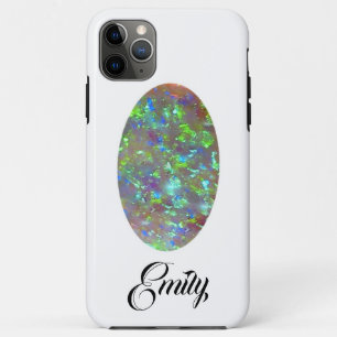 Gemstone Oval Cabochon da capas de iphone Opal