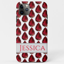 Gemstone Pear Ruby, fachada em capas de iphone ver