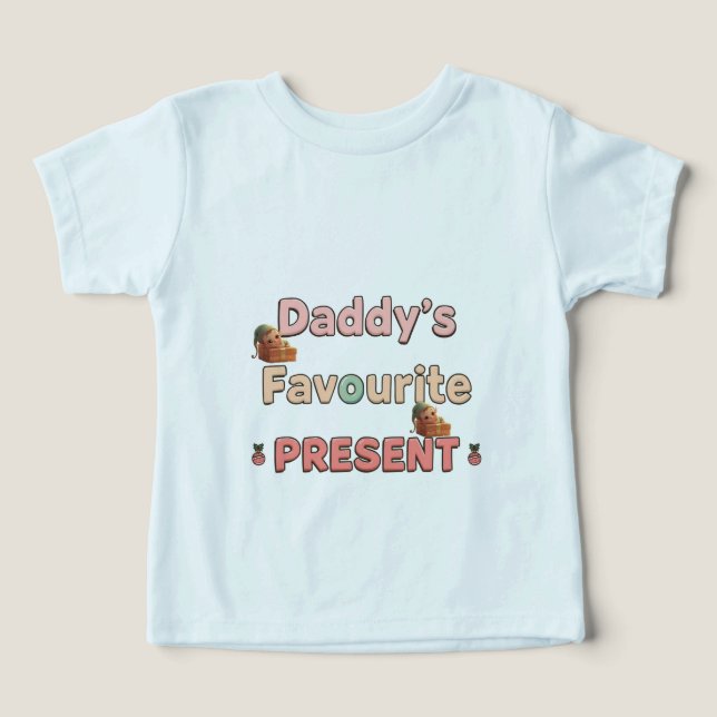 Gender-Neutral Baby Shirt • Cute Personalized (Design frontal)