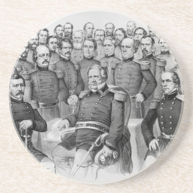 Generais da Guerra Civil da porta copos da União (Frente)