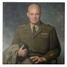 General Dwight Eisenhower 5 Star - Retrato Pintado