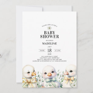 Gênero Ganso Convite à Chá de fraldas Neutro