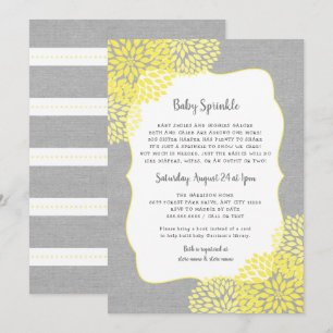 Gênero neutro Convite para pulverização de bebês, 