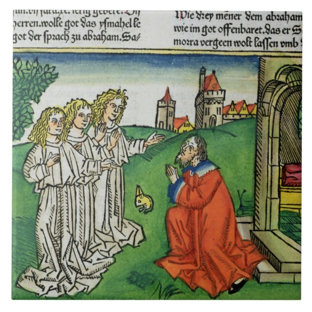 Génese 18 2 Abraham e os três anjos, do th (Frente)