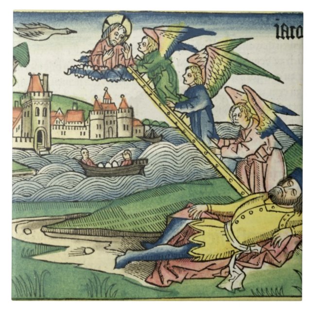 Génese 28 a escada de 10 Jacob, 'do Nuremberg (Frente)