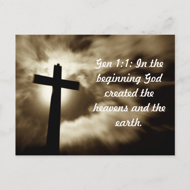 Gênesis 1,1 Cartões postais (Frente)