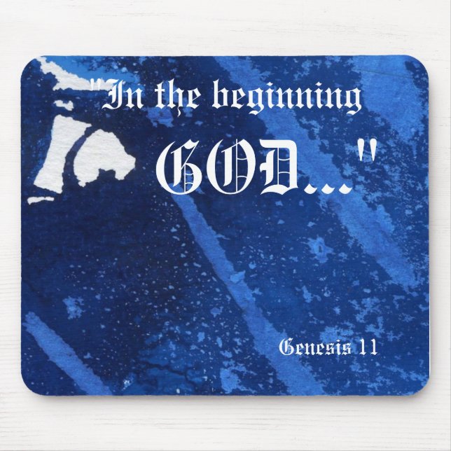 "Gênesis 1:1" Folha de Impressão Mousepad (Frente)