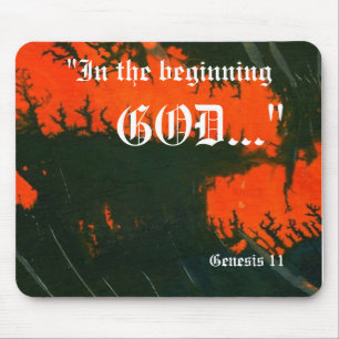 "Gênesis 1:1" Folha de Impressão Mousepad
