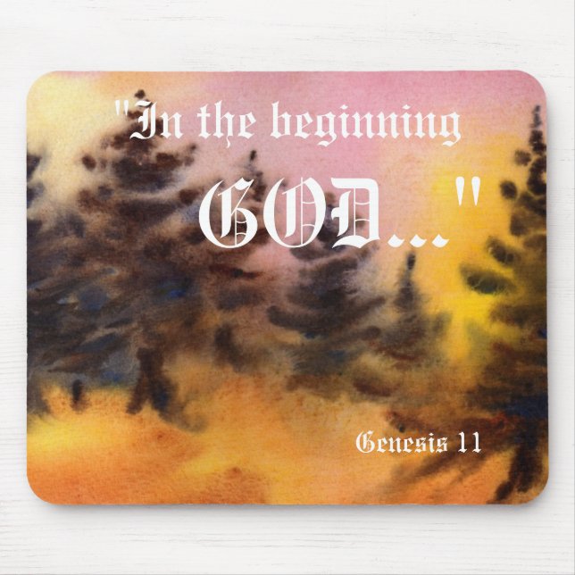 Gênesis 1:1 Mousepad (Frente)