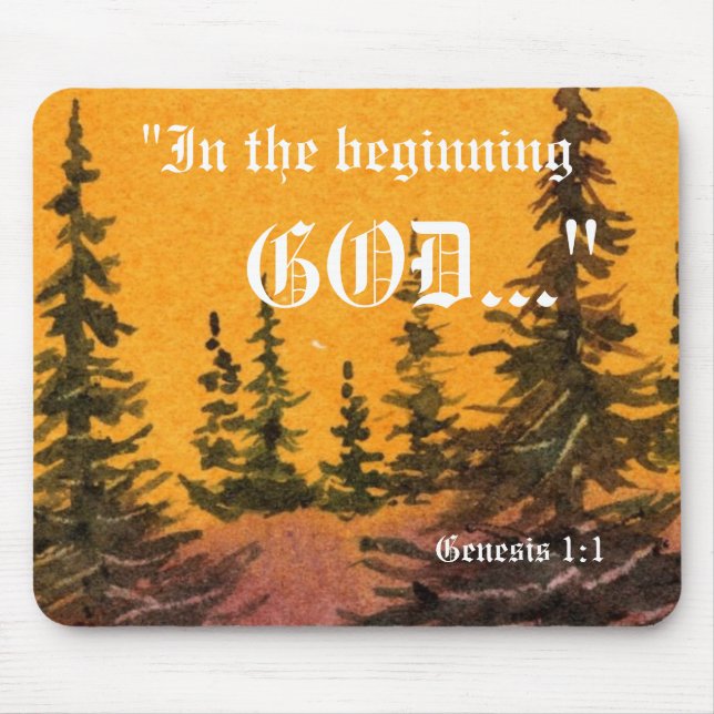 Gênesis 1:1 Mousepad (Frente)
