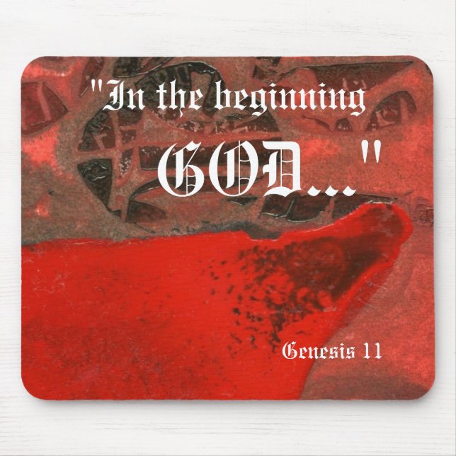 Gênesis 1:1 Mousepad (Frente)