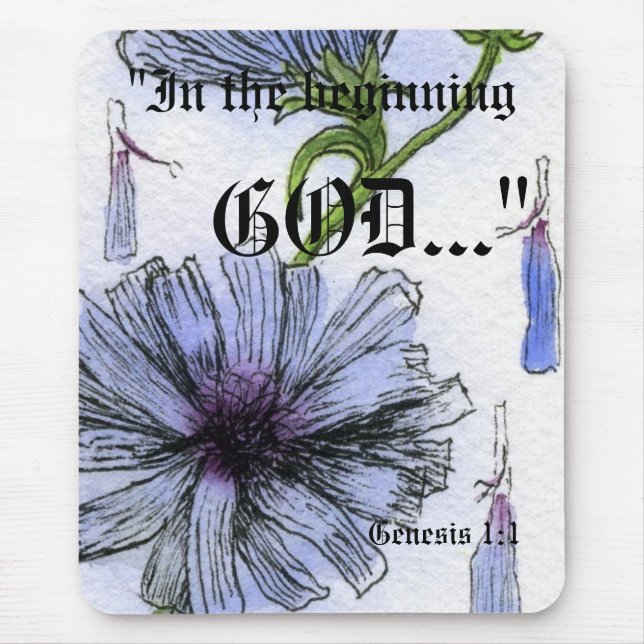 Gênesis 1:1 Mousepad (Frente)