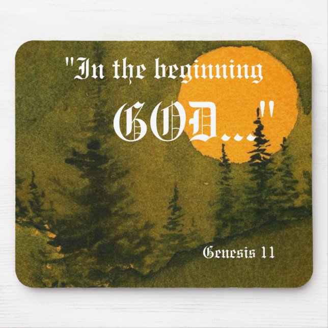 Gênesis 1:1 Mousepad (Frente)