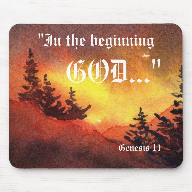 Gênesis 1:1 Mousepad (Frente)