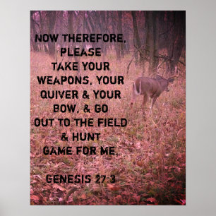 Gênesis 27:3 Buck Poster