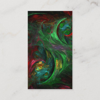 Gênesis Abstrato de arte verde Cartão de visita