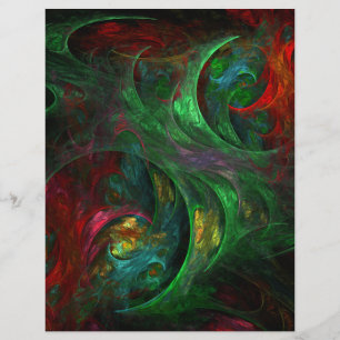 Genesis Green Abstract Art Flyer