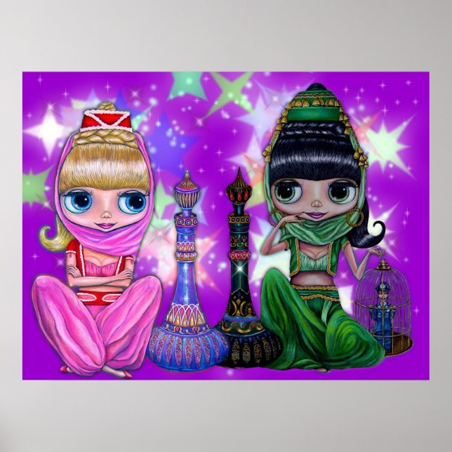 Genie Bom/ Poster Genie Mau (Frente)