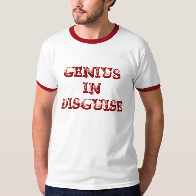 Gênio na camiseta do disfarce (Frente)