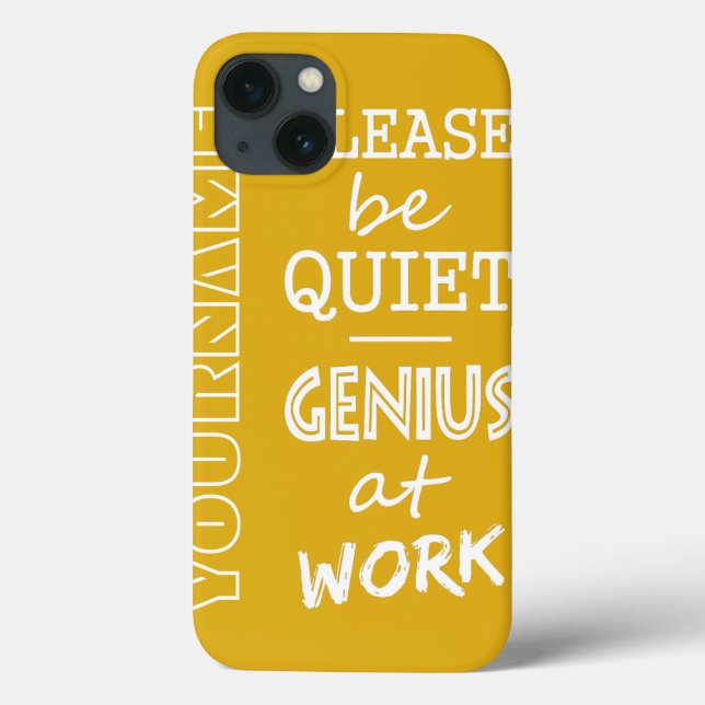 Gênio no trabalho - capas personalizadas de monogr (Verso)