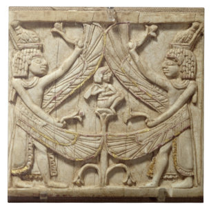 Gênios voados, período Assyrian, c.750 BC (marfi
