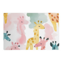 Gentilezas Girafas - Placemat Infantil