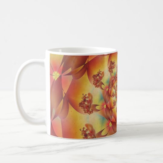 Gentle Summer Spiral Fractal Caneca De Café