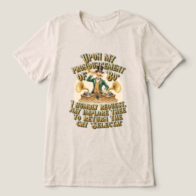 Gentleman DJ ‘Bo' Selecta’ Steampunk Party (Design frontal)